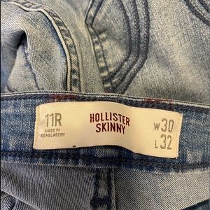 Blue jeans with rips and tears (Stylish)